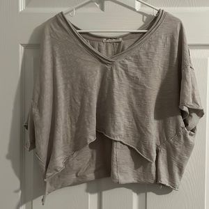 We the Free Gray Crop Top - size x-small